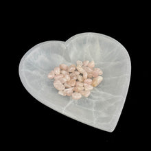 Load image into Gallery viewer, Selenite XL Heart Bowl | 8&quot; | Morocco
