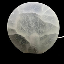 Load image into Gallery viewer, *Selenite | Flower of Life Chakra Lamp | Morocco
