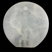 Load image into Gallery viewer, *Selenite | Flower of Life Chakra Lamp | Morocco
