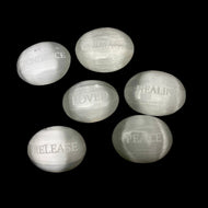 Empowering Selenite Palm Stones | Singles (6-7cm)