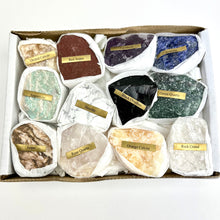 Load image into Gallery viewer, Brazil Assorted rough 12 Mineral collection. 1/2 flat Brazil
