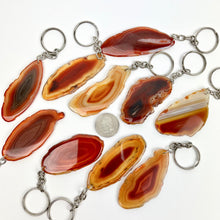 Load image into Gallery viewer, *Natural Agate Keychains | 50-70mm
