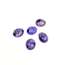 Load image into Gallery viewer, *Charoite Cabochons | 9-10mm
