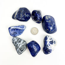 Load image into Gallery viewer, Sodalite | Natural Palmstones | 45-60mm | 1 lb | Brazil
