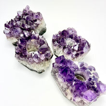 Load image into Gallery viewer, Amethyst Cluster | Tealight Candle Holder | 150-175mm
