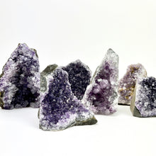 Load image into Gallery viewer, Amethyst | Cut Base Cluster | 36-40lb Case LOT | 3-8&quot; Assorted Sizes | Uruguay
