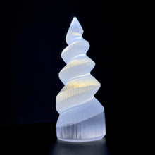 Load image into Gallery viewer, Selenite &quot;Unicorn Horn&quot; Standing Spiral Twist | Morocco
