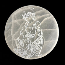 Load image into Gallery viewer, Major Arcana Etched | Selenite Crystal Charging Plate | 9-10 cm
