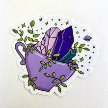Load image into Gallery viewer, Cup o&#39; Crystals | Vinyl Stickers
