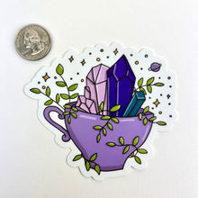 Load image into Gallery viewer, Cup o&#39; Crystals | Vinyl Stickers
