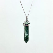 Load image into Gallery viewer, Seraphinite | Hexagon Point Pendant w/ Silver Hook
