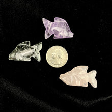 Load image into Gallery viewer, Crystal Carved Fish | 25-35mm | Choose a Stone!
