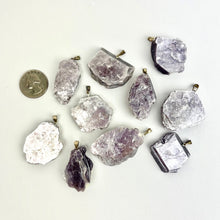 Load image into Gallery viewer, Lepidolite Mica Pendants | 30-40mm
