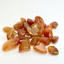 Load image into Gallery viewer, Carnelian &quot;Natural&quot; | Tumbled | 15-25mm | 25 Piece Pack
