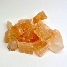 Load image into Gallery viewer, Peach Selenite | Chunks | Morocco | 1 lb
