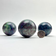Load image into Gallery viewer, Ruby Fuchsite Kyanite | Sphere | 50-60mm | India
