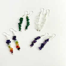 Load image into Gallery viewer, Crystal Chip Earrings | India | Choose a Stone!
