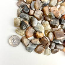 Load image into Gallery viewer, *Black Moonstone | Tumbled | 15-25mm | India | 1lb
