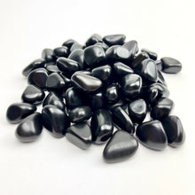 Load image into Gallery viewer, *Black Agate | Tumbled | 20-25mm | 1 lb | India
