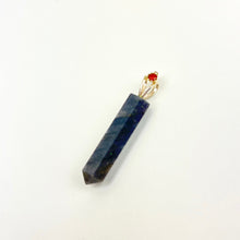 Load image into Gallery viewer, Faceted Crystal Pendant w/ Assorted Gemstone Bail
