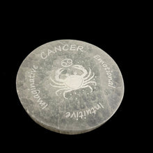 Load image into Gallery viewer, Zodiac Signs | Selenite Disc | 95-100mm | Morocco
