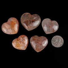 Load image into Gallery viewer, Hematoid Quartz heart 40-45 mm Madagascar
