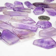 Load image into Gallery viewer, Amethyst | Flat Freeform Single Termination | Polished | 20-40mm | 5pk
