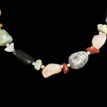 Load image into Gallery viewer, Beggar Bead Necklace | Assorted Agate Beads | India
