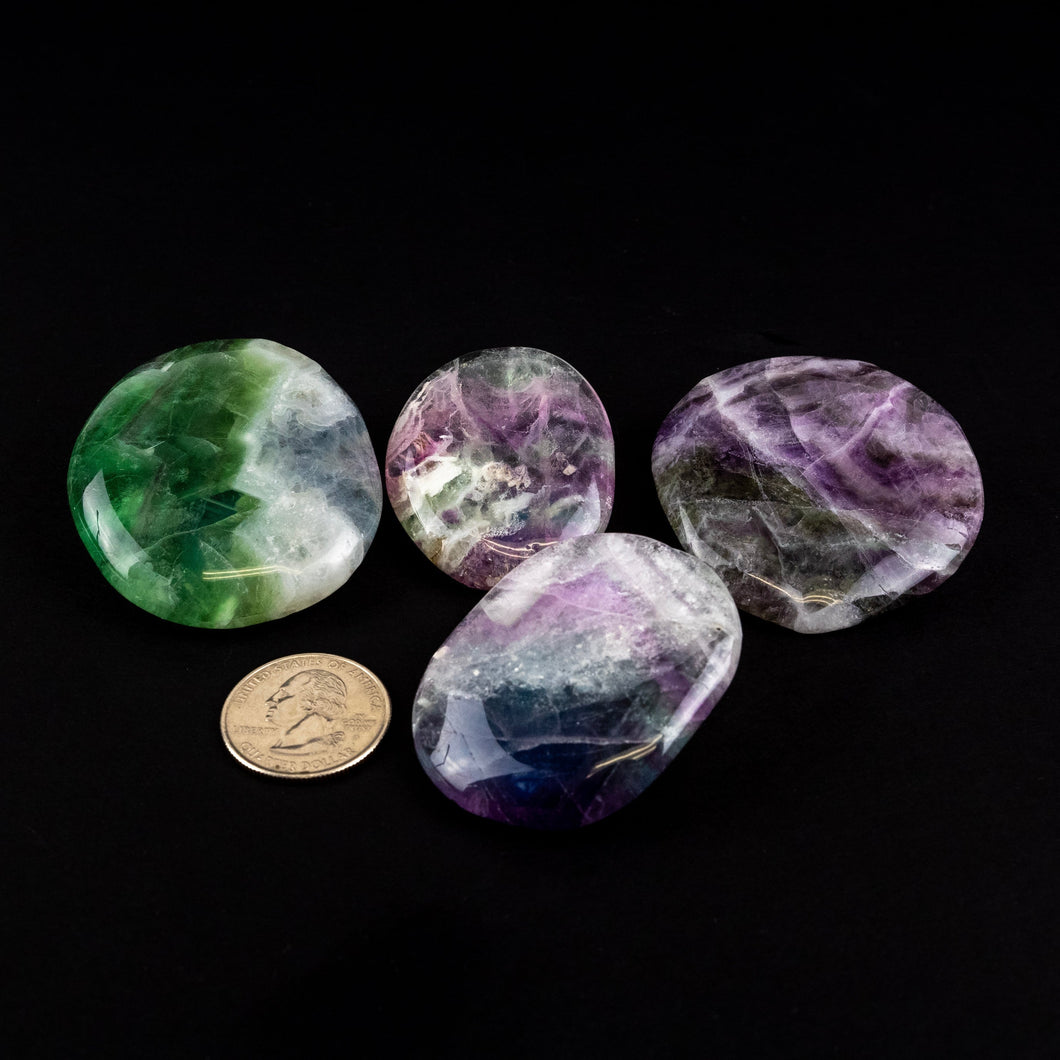 Fluorite | Palmstone | Worry Stone | 45-50mm