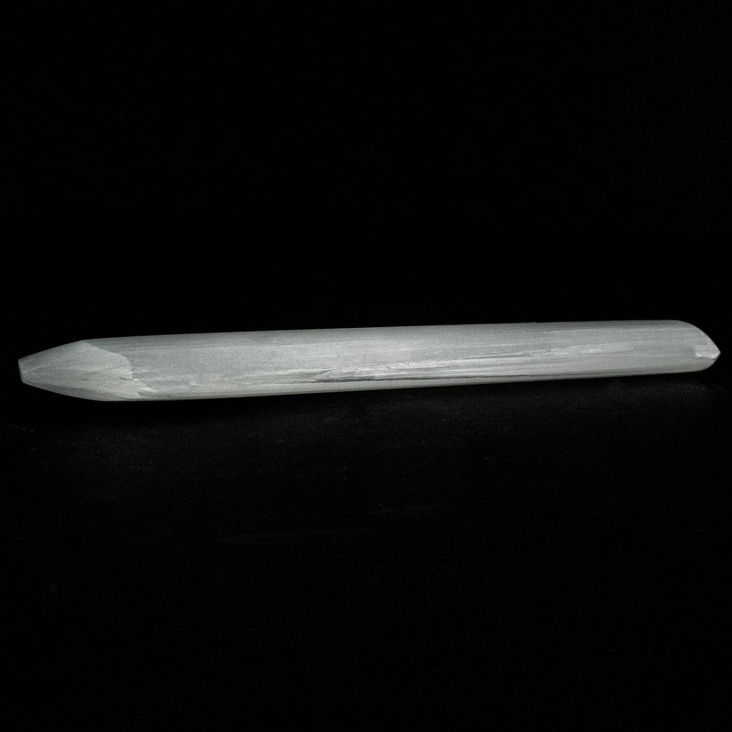 *Rounded Selenite Single Terminated Ruler | 15 cm | Morocco