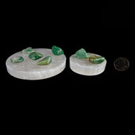 Selenite Round Crystal Charging Plate | Choose size | Morocco