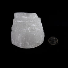 Load image into Gallery viewer, *Selenite Candleholder | Skyscraper Style | 4&quot; dia. | Morocco
